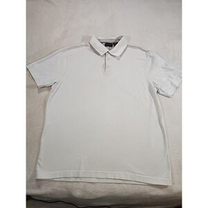 Avcess By Liz Claiborne Co. Xl Polo White w/tan Stripes‎